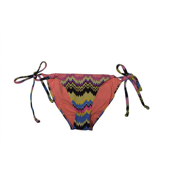 NEW PQ SWIM women zig zag print hips tie strap triangle bikini bottom swimsuit i - Picture 1 of 1